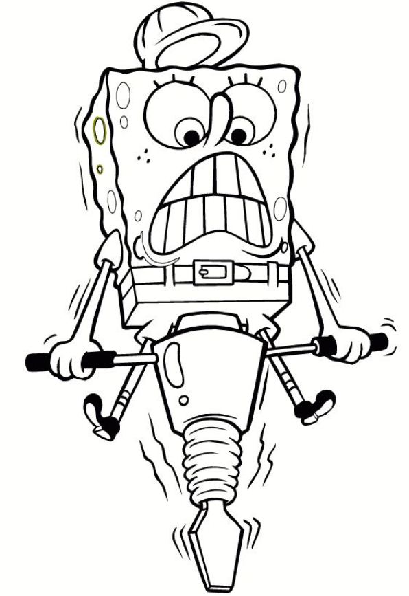 Plansa de colorat cu Spongebob 42 56